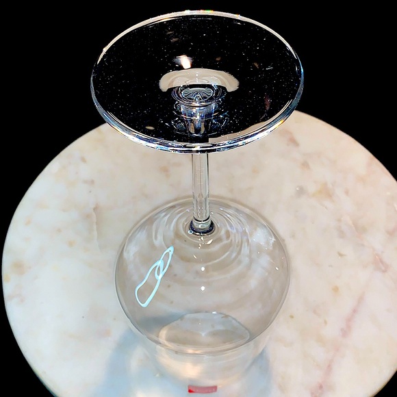 RCR CRISTALLERIA ITALIANA WINE GOBLETS 14.75 oz SET OF 4 CLEAR GLASS ITALY - Picture 4 of 8